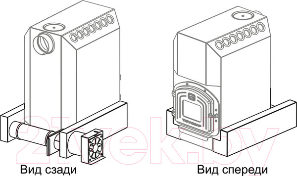 Изображение товара Приставка для печи Теплодар Турбо ТОП-200