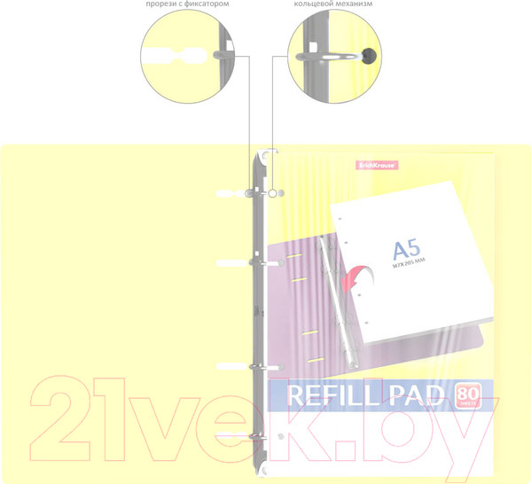 Изображение товара Тетрадь Erich Krause Pastel / 50164 (80л)