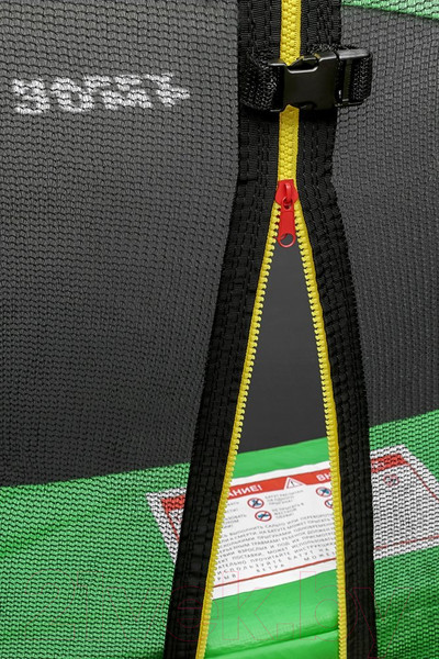Изображение товара Батут Happy Jump PRO 12ft с внешней сеткой и лестницей (374см)