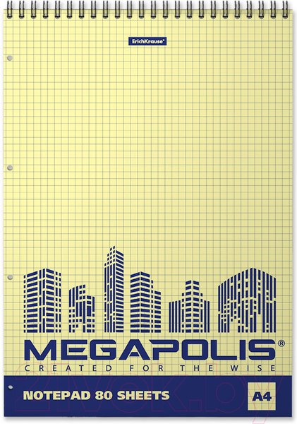 Изображение товара Блокнот Erich Krause Megapolis. Yellow Concept / 49807