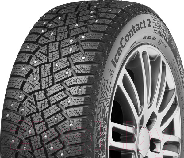 Изображение товара Зимняя шина Continental IceContact 2 215/55R17 98T (шипы)