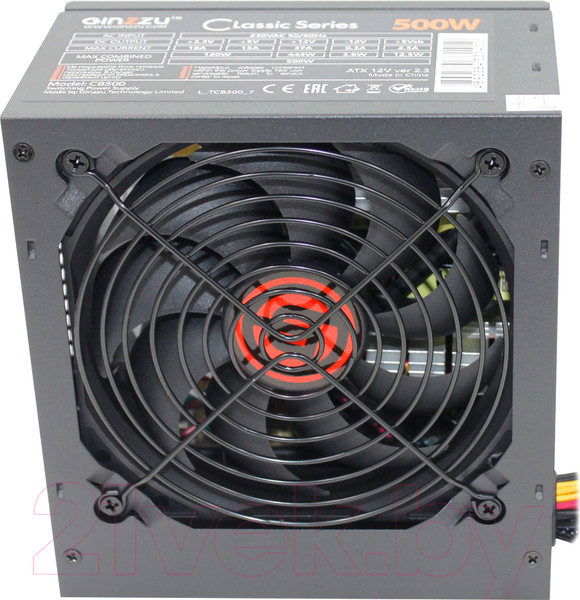 Изображение товара Блок питания для компьютера Ginzzu CB500 500W