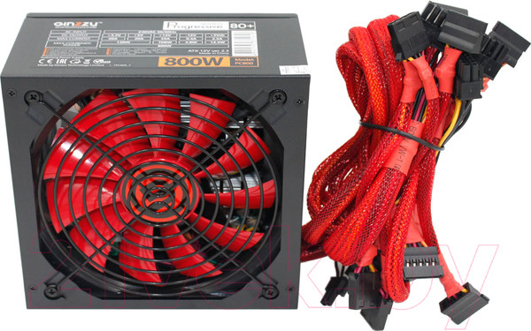 Изображение товара Блок питания для компьютера Ginzzu PC800 800W