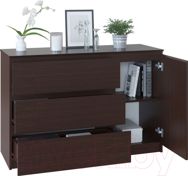 Изображение товара Тумба Сокол-Мебель Т-3Р (венге)