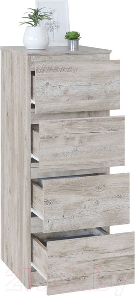 Изображение товара Комод Сокол-Мебель Т-4Р (дуб юкон)