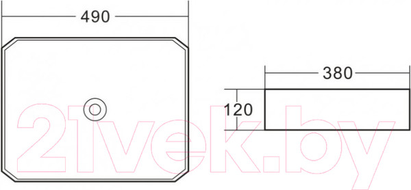 Изображение товара Умывальник BelBagno BB1386