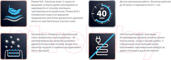 Изображение товара Эпилятор Rowenta Aquasoft EP4930F0