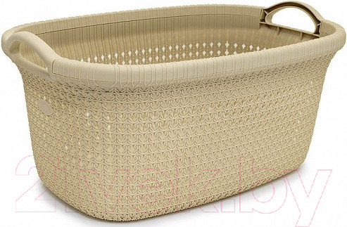 Изображение товара Корзина для белья Эльфпласт Paola EP427 (30л, бежевый)