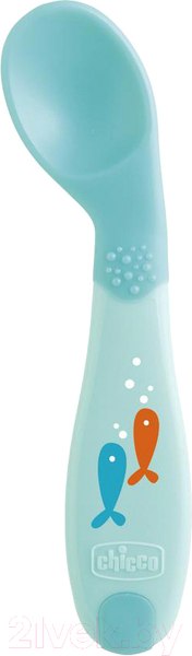 Изображение товара Ложка для кормления Chicco Baby's First Spoon 8 мес+ / 340728295 (голубой)