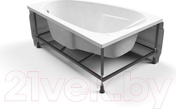 Изображение товара Ванна акриловая Cersanit Joanna 140x90 L (с каркасом и экраном)