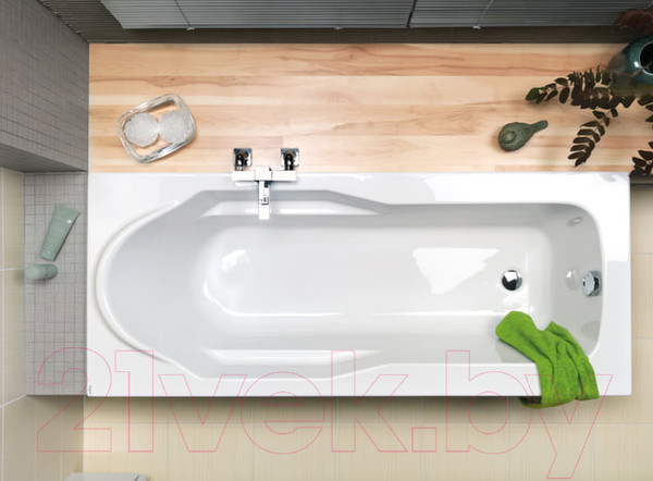 Изображение товара Ванна акриловая Cersanit Santana 140x70 (с ножками и 2 экранами)