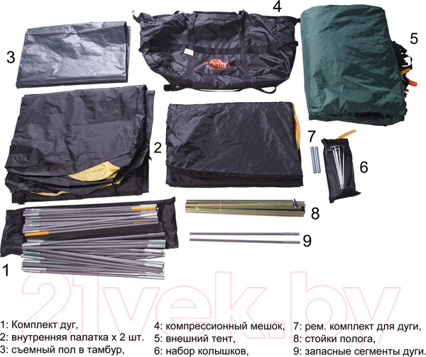 Изображение товара Палатка Alexika Maxima 6 Luxe / 9151.6401