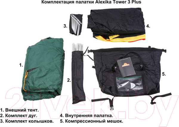Изображение товара Палатка Alexika Tower 3 Plus / 9126.3901