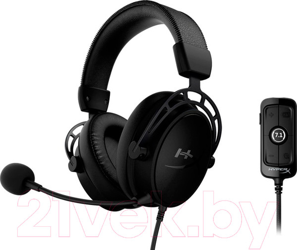 Изображение товара Наушники-гарнитура HyperX Cloud Alpha S Blackout / HX-HSCAS-BK