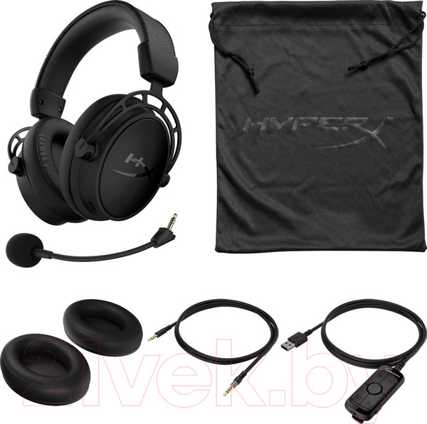 Изображение товара Наушники-гарнитура HyperX Cloud Alpha S Blackout / HX-HSCAS-BK
