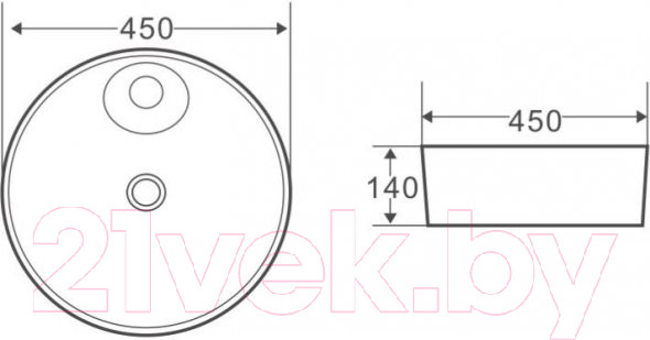 Изображение товара Умывальник BelBagno BB1306