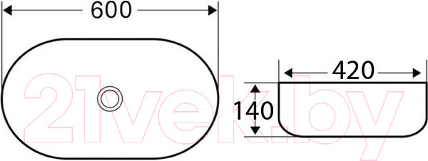 Изображение товара Умывальник BelBagno BB1084