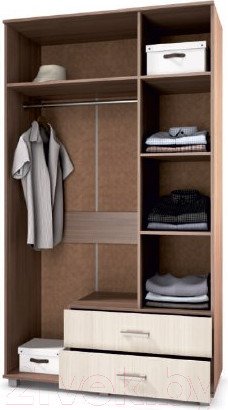 Изображение товара Шкаф Modern Ева Е33 (ясень шимо темный/шимо светлый)