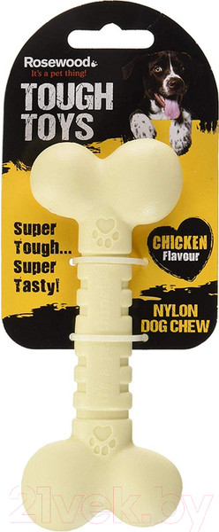 Изображение товара Игрушка для собак Rosewood Кость бежевая / 20442/RW