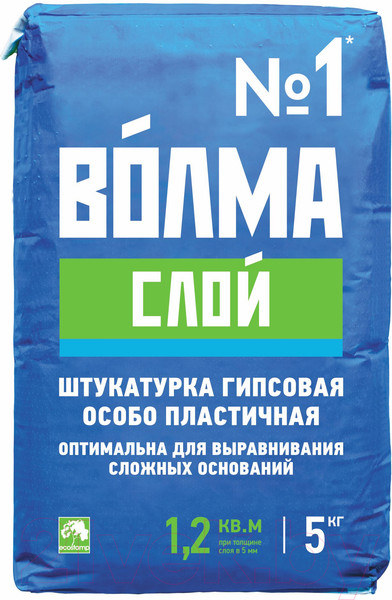 Изображение товара Штукатурка выравнивающая Волма Слой (5кг)