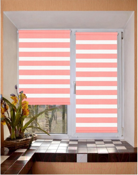 Изображение товара Рулонная штора Lm Decor Грация ДН LB 10-05 90x160 (розовый)