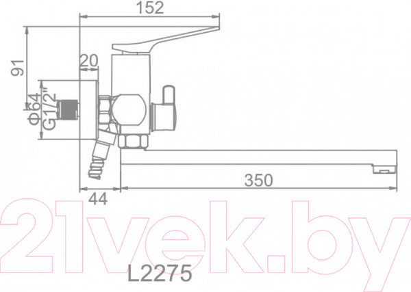 Изображение товара Смеситель Ledeme L2275