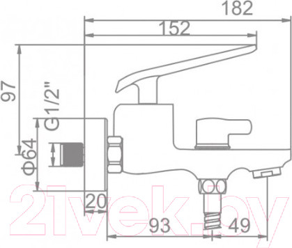 Изображение товара Смеситель Ledeme L3274