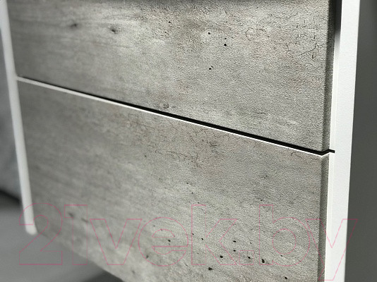 Изображение товара Тумба с умывальником Roca Ronda 60 / A327472000 + ZRU9303002 (белый матовый/бетон)