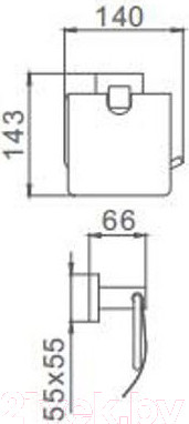 Изображение товара Держатель для туалетной бумаги Ledeme L71803