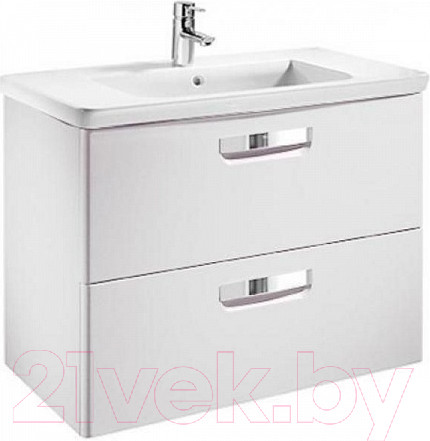 Изображение товара Тумба с умывальником Roca The Gap 60 / A327472000 + ZRU9302879 (белый глянец)