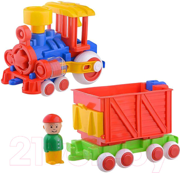 Изображение товара Развивающая игрушка Форма Паровозик Ромашка / С-118-Ф