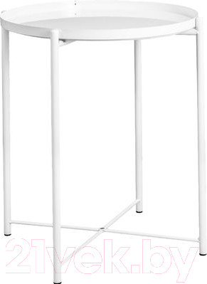 Изображение товара Сервировочный столик AksHome Trick 42x52 (белый)