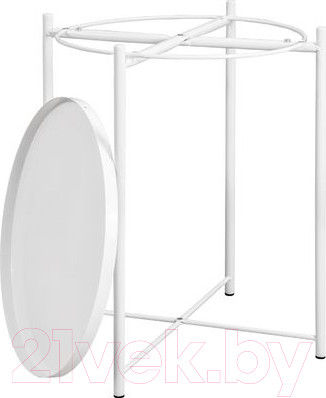 Изображение товара Сервировочный столик AksHome Trick 42x52 (белый)