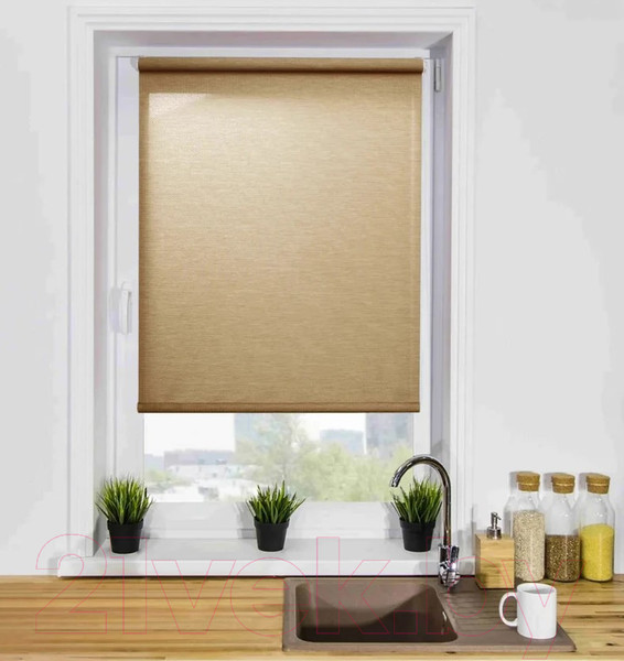 Изображение товара Рулонная штора Lm Decor Камелия LM 49-02 48x160 (бежевый)