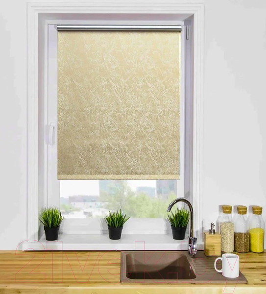 Изображение товара Рулонная штора Lm Decor Саванна LM 88-04 57x160 (бежевый)
