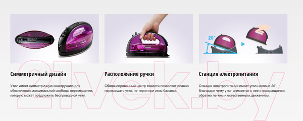 Изображение товара Беспроводной утюг Panasonic NI-WL41VTW