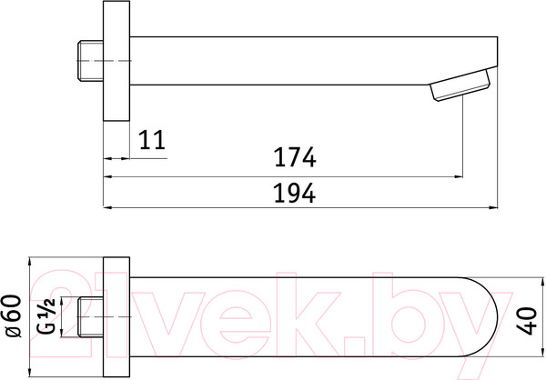 Изображение товара Излив Deante NAC 081K