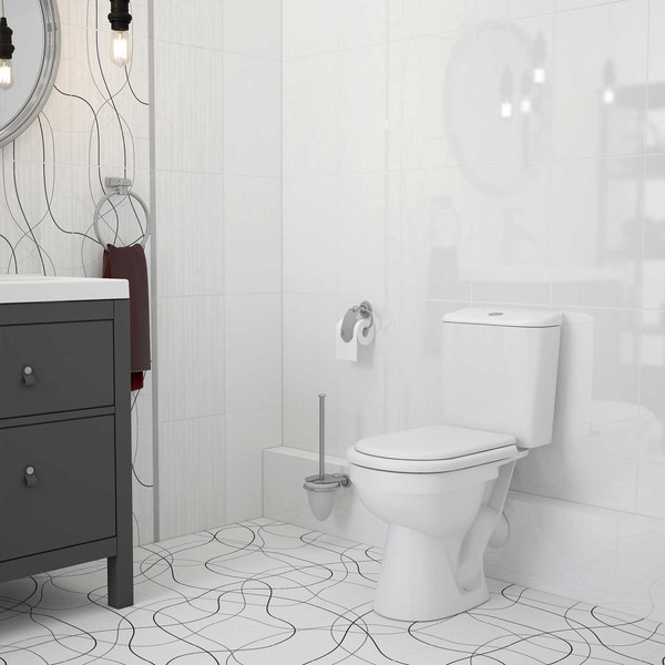 Изображение товара Унитаз напольный Керамин Рива Инкоер (с полипропиленовым сиденьем)