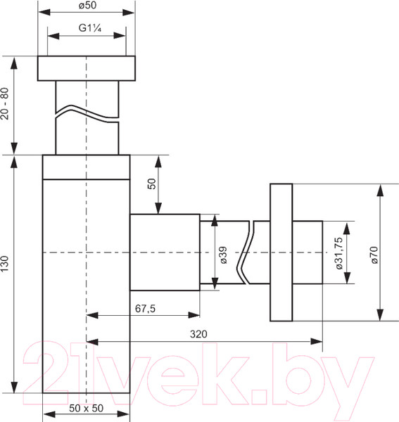 Изображение товара Сифон Deante NHC 031K