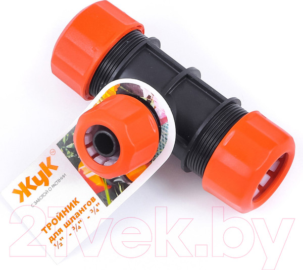 Изображение товара Соединитель для шланга Цикл Жук 3/4-3/4-1/2 (тройник)