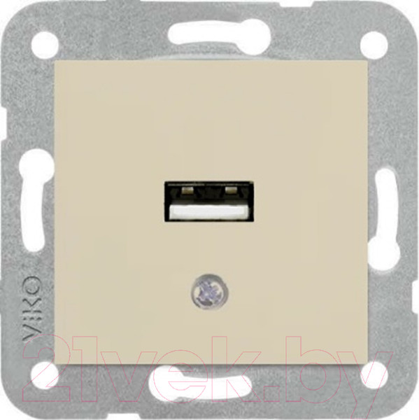 Изображение товара Розетка Viko Karre / 90961117 (кремовый)