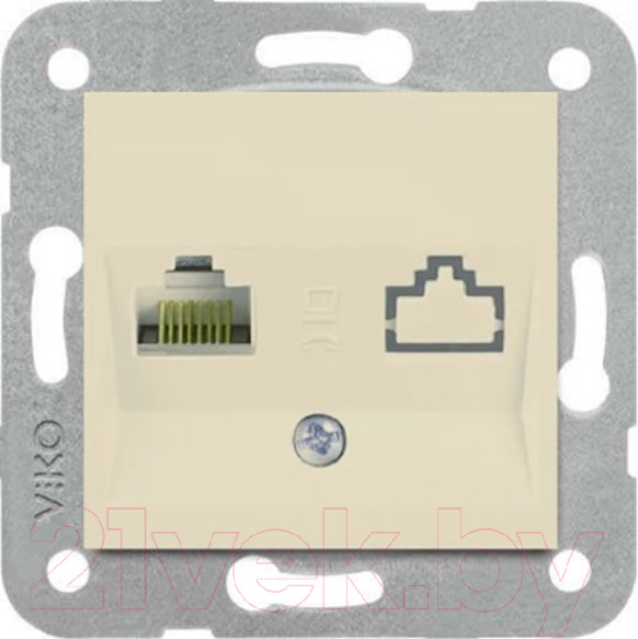 Изображение товара Розетка Viko Karre / 90967232 (кремовый)