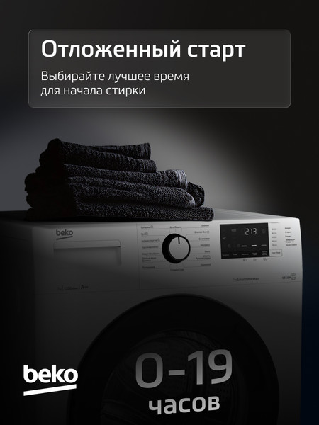 Изображение товара Стиральная машина Beko WSRE7612XAWI