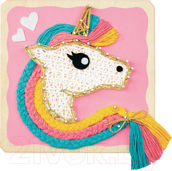 Изображение товара Набор для творчества «изонить» Woody Цвик-арт. Единорог Конфетка / 02475