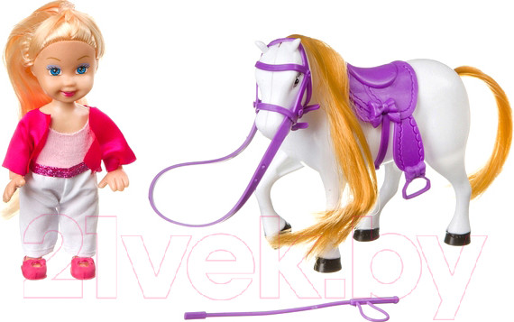 Изображение товара Кукла с аксессуарами Bondibon OLY жокей с лошадкой / ВВ3995