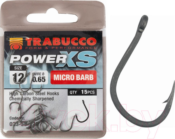 Изображение товара Набор крючков рыболовных Trabucco Power XS 12 / 023-58-120 (15шт)