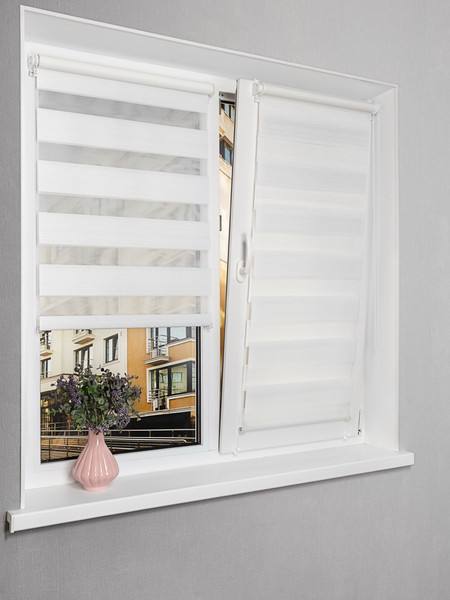 Изображение товара Рулонная штора Lm Decor Марсель ДН LB 25-01 110x160 (белый)