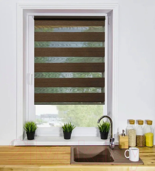 Изображение товара Рулонная штора Lm Decor Марсель ДН LB 25-06 43x160 (коричневый)