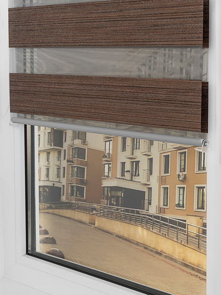 Изображение товара Рулонная штора Lm Decor Марсель ДН LB 25-06 64x215 (коричневый)