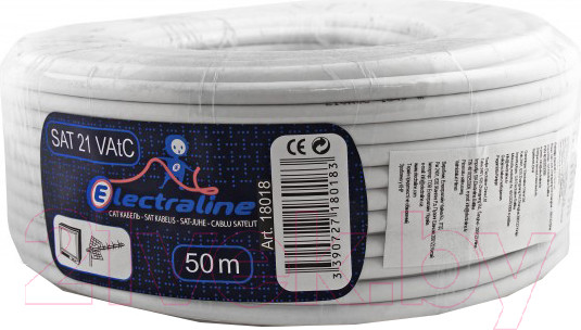 Изображение товара Кабель Electraline 18018 (50м, белый)